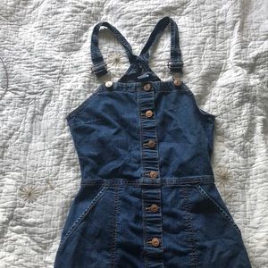 Dark blue overall dress